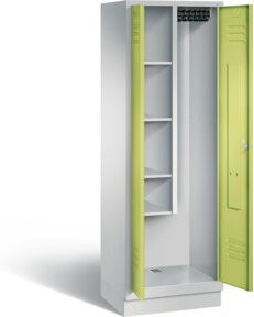 C+P Möbelsysteme Garderobenschrank Classic in Viridingrün und Lichtgrau, H x B x T: 180 x 61 x 50 cm - Bild 1