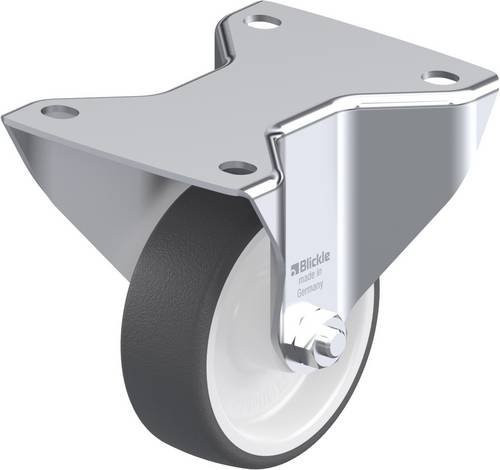 Blickle Bockrolle BK-POTH 100G-3 in Grau und Weiß mit 100mm Rad-Durchmesser und 300kg Tragfähigkeit - Bild 1