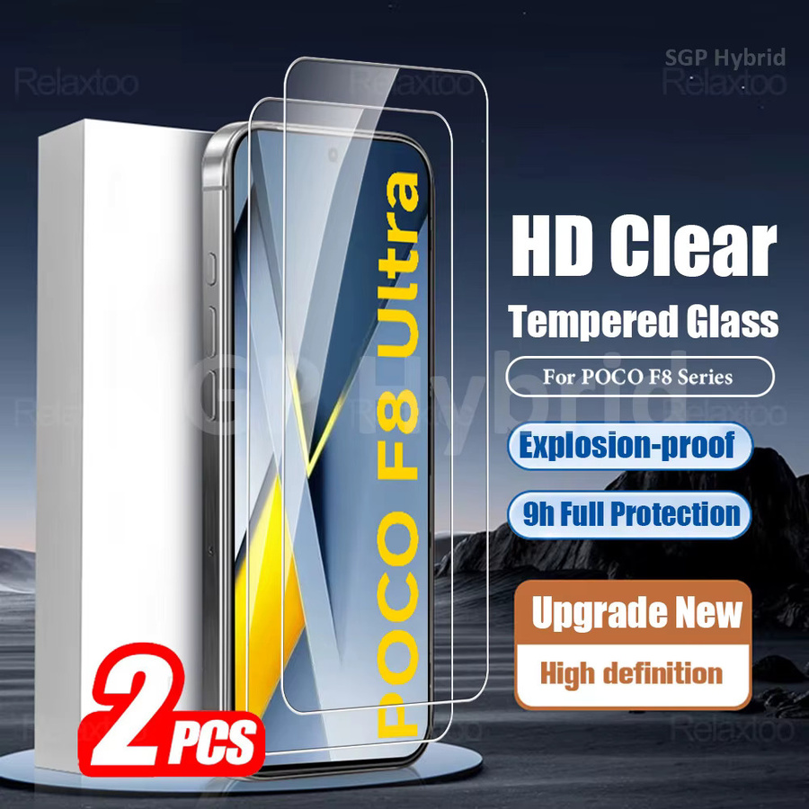 2er-Pack gehärtetes Glas Schutzfolie für Xiaomi POCO F6 Pro 5G, transparent und hüllenfreundlich - Bild 5