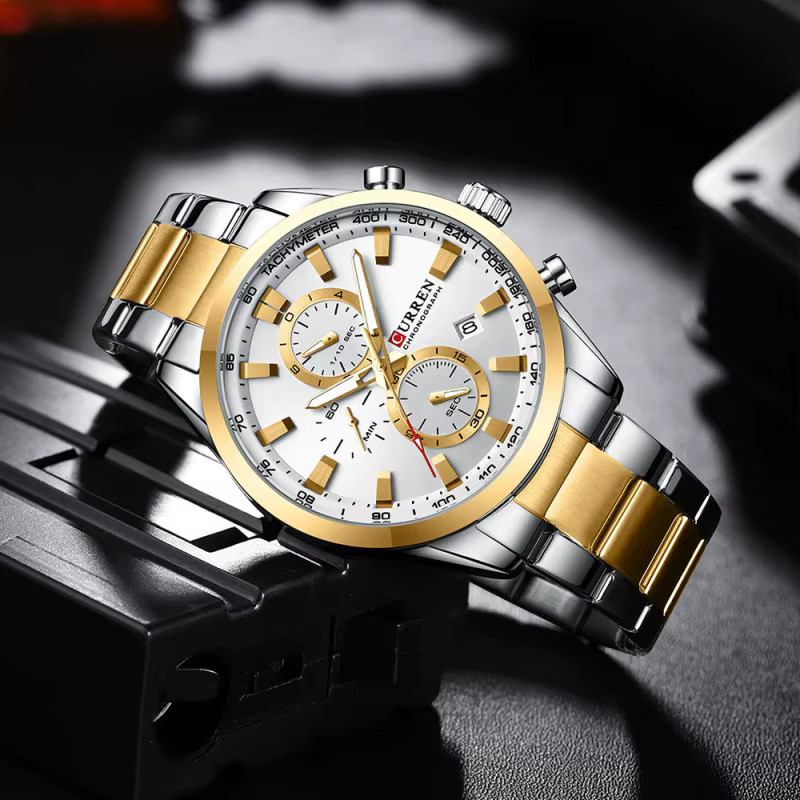 CURREN Armbanduhr Quarz, Edelstahl, Herren - Bild 3