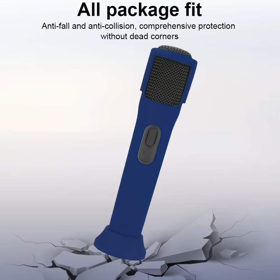Silikon-Schutzhülle für JBL PartyBox Mikrofon, rutschfeste Anti-Roll-Hülle in Grün - Bild 4