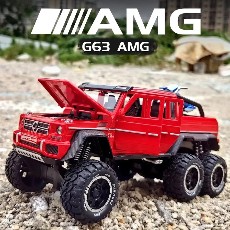 Maisto g63 6 x6 amg, Offroad-Fahrzeug, 1:28, Metall, Automodell - Bild 1