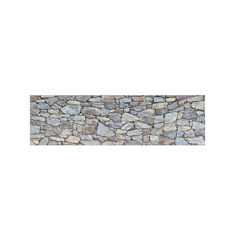 MySpotti Küchenrückwand Profix Cucina Massimo in Stein Grau-Hell mit Aluminium-Optik, Breite: 210 cm, Höhe: 60 cm - Bild 2