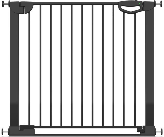 Geuther Tür- und Treppenschutzgitter Easylock mit Flatstep in Schwarz, ohne Bohren, Breite: 90 cm - 97 cm - Bild 1