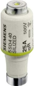 Siemens Indus.Sector Silized-Sicherungseinsatz DII E27 25A 500V Weiß 5er Pack - Bild 1