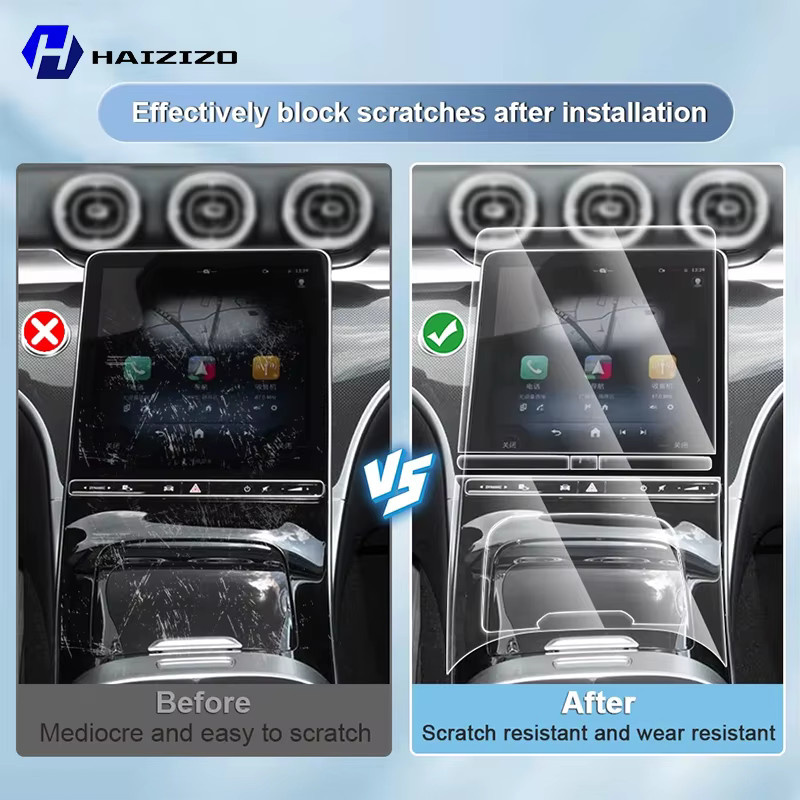 HAIZIZO LCD-Display Schutzfolie für JAECOO J5 und J5 EV 2025-2026, Matt TPU Mittelkonsole Schutzaufkleber, transparent - Bild 2