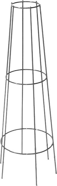 Bellissa Ranksäule kegelförmig in Schwarz, verzinkter Stahldraht, Höhe: 130 cm - Bild 1