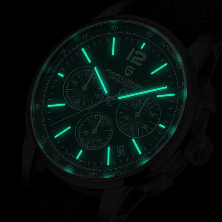 PAGANI DESIGN Chronograph, Quarz, Edelstahl, Saphirglas, Herren - Bild 2