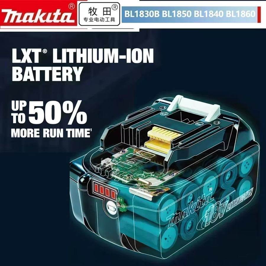 Makita 18V Li-Ionen Akku BL1850B mit 6Ah in Schwarz - Bild 2