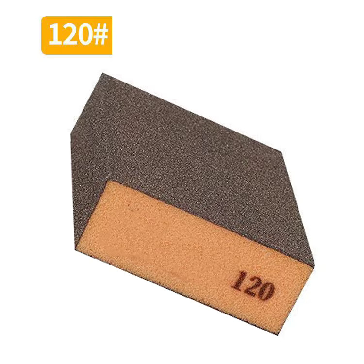 Schleifschwammblock für Holz, Metall und Kunststoff, Körnung 36 bis 220, braun, nass und trocken anwendbar - Bild 2