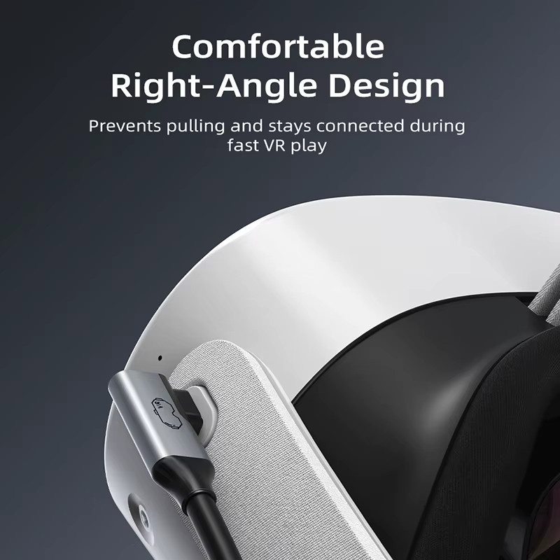 CABLETIME USB-C zu USB-C VR-Verbindungskabel für Meta Quest 3S/3/2/Pro und Oculus Quest, 18W Ladekabel mit 5Gbps Datenübertragung, Schwarz - Bild 5