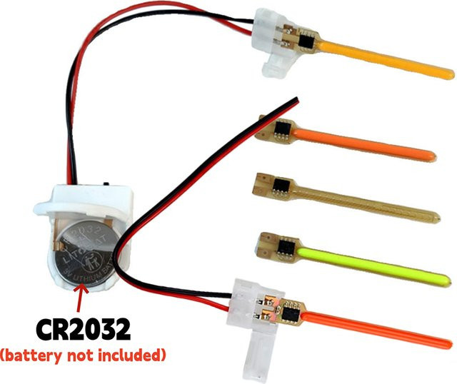 XUNATA COB LED Meteorschauer Flexibles Filament für DIY Edison-Glühbirnen mit 3V Batteriekasten und Kunststoffgehäuse - Bild 1
