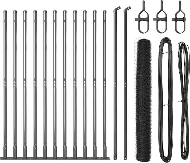 vidaXL Zaunpfosten aus Stahl in Grau, rechteckig, B/T/H: 3,2 x 3,2 x 120 cm - Bild 1
