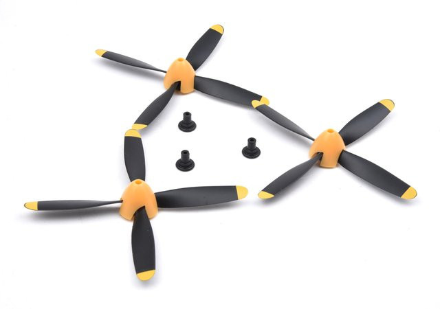 Readytosky RC 4-Blatt-Propeller für 761-5 P-51D, 761-8 F4U, 761-9 T28, 761-11 BF109, 761-12 Spitfire RC-Flugzeug - Bild 1