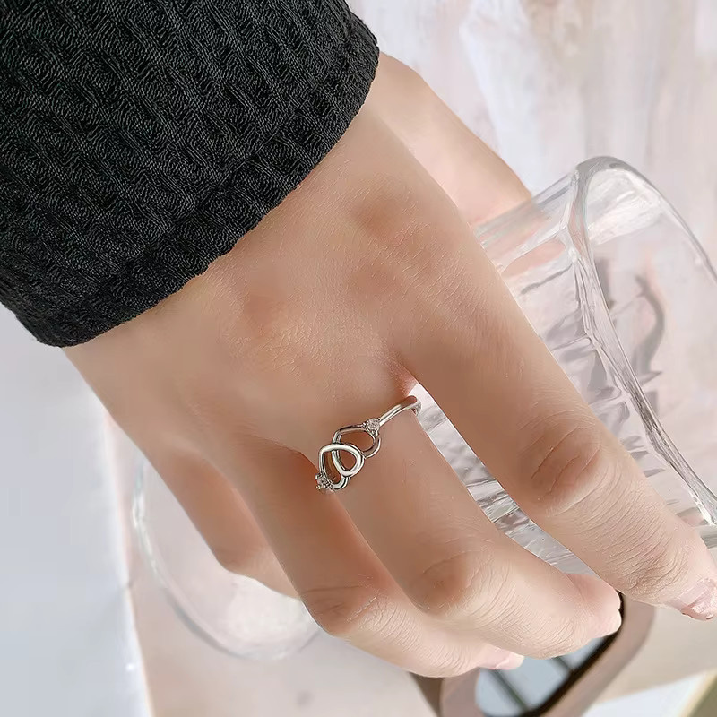 GaGa-Duck Ring, 925 Silber, Kristall, Herzform - Bild 2