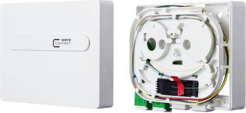 Metz Connect OpDAT ADT LWL-Spleißbox OS2 mit 2x LC-Duplex APC in Weiß - Bild 1