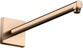 Hansgrohe Brausearm eckig aus Messing in Polished Red Gold, Länge: 390 mm - Bild 1
