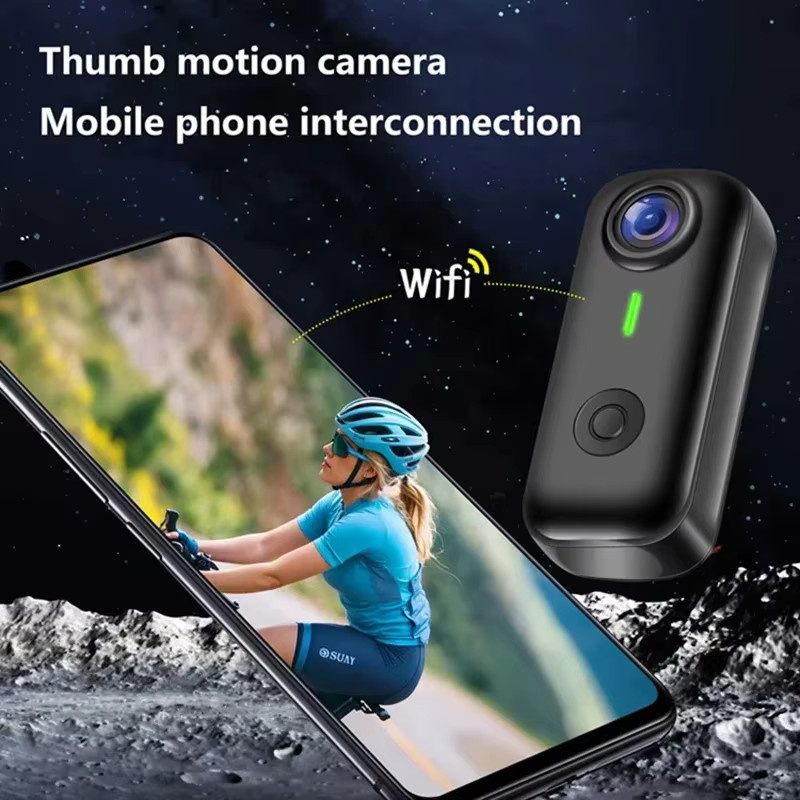 Lenovo Action Camera in Schwarz für Outdoor-Sport, Motorrad und Fahrrad mit 4K und 1080P Videoaufzeichnung - Bild 5