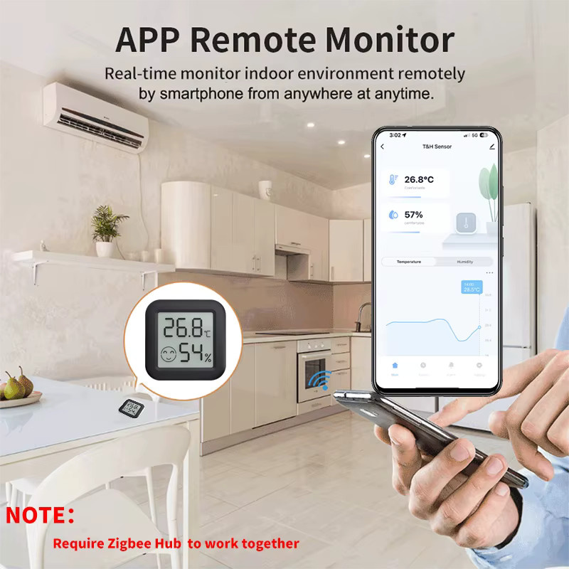 Tuya Zigbee 3.0 Temperatur- und Feuchtigkeitssensor mit App-Steuerung für dein Smart Home via Smart Life und Yandex Alexa - Bild 2