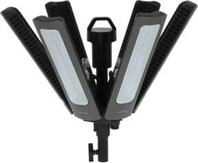 Brennenstuhl Professional 360° LED Strahler R42050 BT in Schwarz mit Fernbedienung, Dimmfunktion und Timer, 42000lm, IP54, kühles Weiß - Bild 1