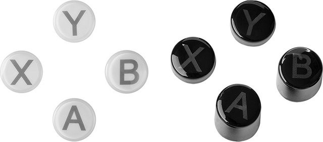 Gulikit Ersatz-Tasten A B X Y für Handle KingKong 2 Pro NS08 NS09 in Weiß - Bild 1