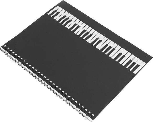 Painter Notizbuch mit Notenlinien Musikmanuskript Schreibpapier, 50 Seiten, Schwarz-Gelb - Bild 1