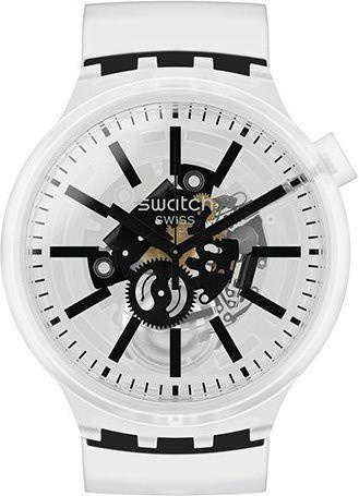 Swatch Armbanduhr, Quarz, Kunststoffgehäuse, 47 mm, Silikonarmband, Damen - Bild 1