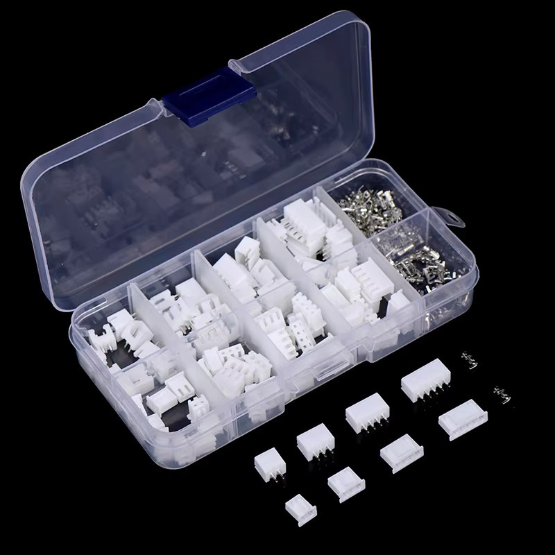 XH Terminal Kit JST Connector Set mit 2-Pin bis 5-Pin und 2,54mm Pitch in Weiß, 230 Stück pro Karton - Bild 3