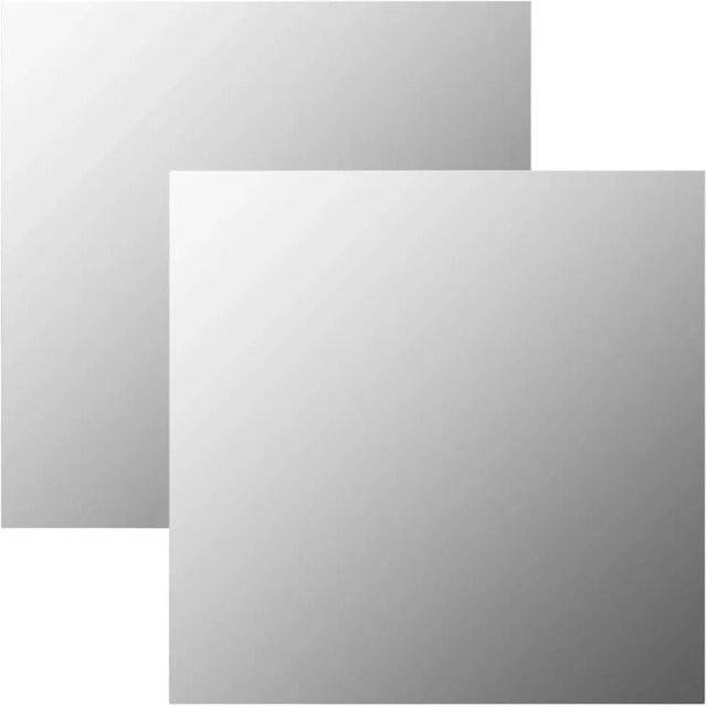 vidaXL Wandspiegel Set aus 2 Stück, quadratisch, Glas, transparent, B/H: 60 x 60 cm - Bild 1