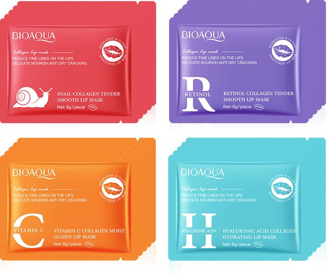 BIOAQUA Kristallkollagen-Lippenmaske, Gel, 20 Stück - Bild 1