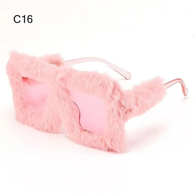 Wintersonnenbrille für Damen, rechteckig, Kunststoff, pink, Vollrand - Bild 1