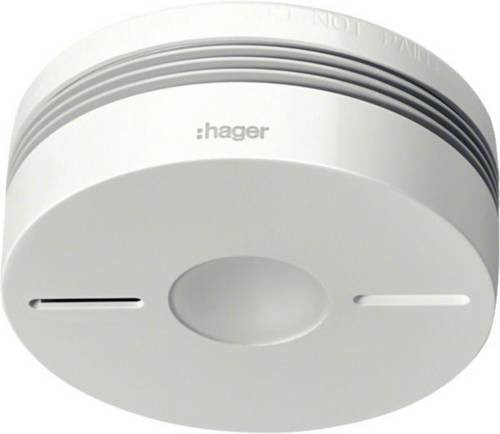 Hager Funk-Rauchwarnmelder Komfort Q, weiß, B/T/H: 11,6 x 11,6 x 4,9 cm - Bild 1
