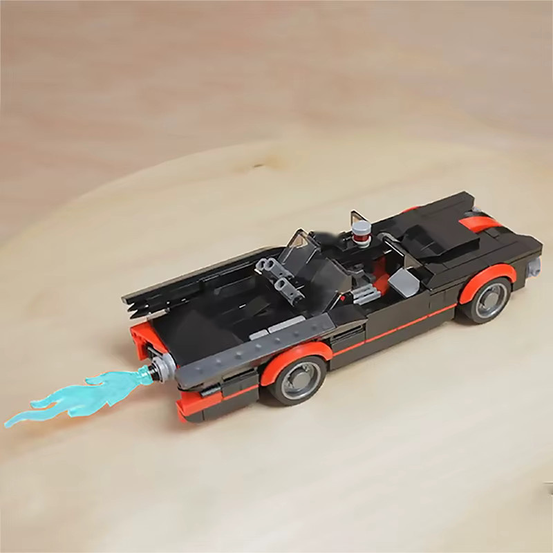 Bricklink Batmobile Technisches Auto Bausteine Schwarz - Bild 3