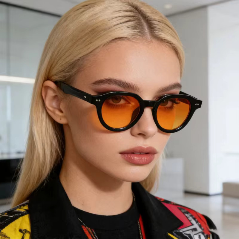 JNPCXI Sonnenbrille, Oval, Vollrand, Kunststoff, Schwarz, Unisex - Bild 2