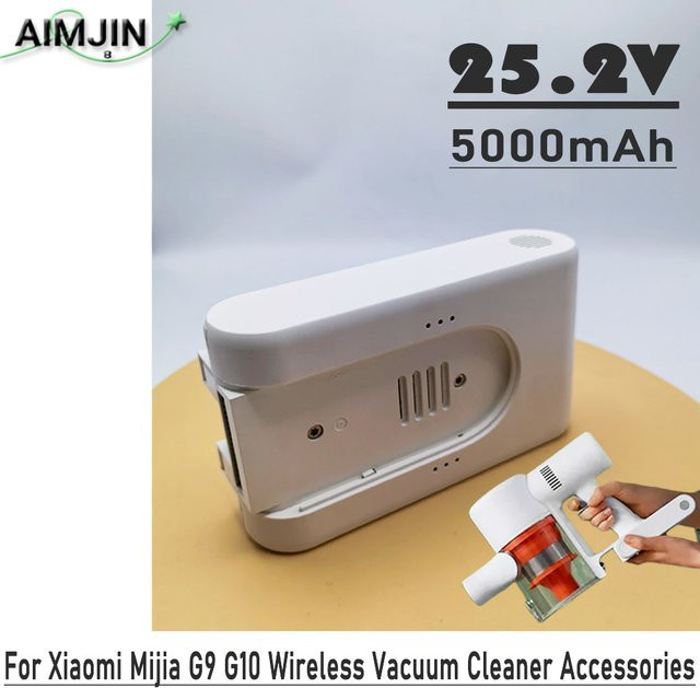 Xiaomi Ersatzakku für Staubsauger Mijia Dreame G9 G10 1S R10, 25,2 V, 5000 mAh, Weiß - Bild 1