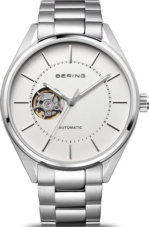 Bering Automatik Herrenuhr, Edelstahl, 43 mm, Weiß, 3 ATM