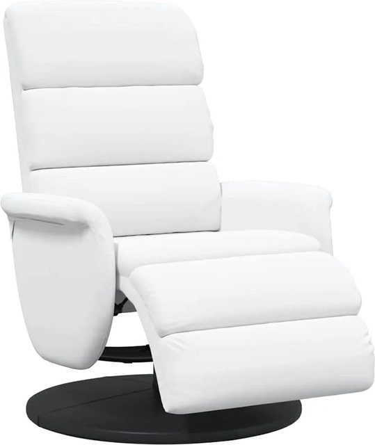 vidaXL Relaxsessel in Weiß aus Kunstleder mit Armlehnen, B/T/H: 71 x 98 x 106 cm - Bild 1