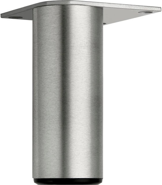 Simausrom Möbelfuß Fix in Silber, Aluminium Gebürstet, Durchmesser: 40 mm, Höhe: 120 mm - Bild 1