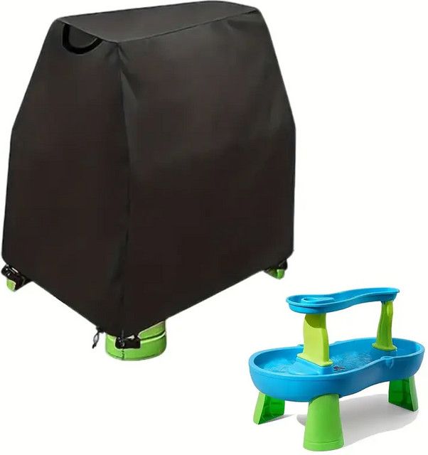 Step2 Wassertischabdeckung in Schwarz für Regendusche und Pool mit Staub- und UV-Schutz - Bild 1