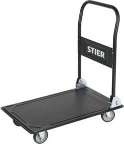 Stier Plattformwagen klappbar schwarz Tragkraft 150kg B/T: 73,5 x 47,0 cm - Bild 1