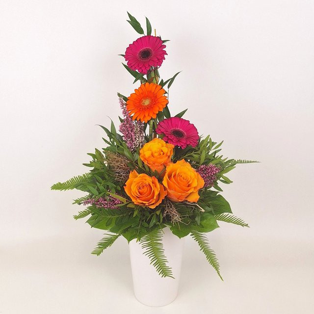 Farbenspiel Blumenstrauß Rose Gerbera Greenery Multicolor - Bild 1