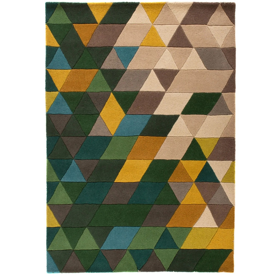 Flair Rugs Wollteppich Prism Mehrfarbig Geometrisch Handgetuftcht B: 120 cm, T: 170 cm - Bild 2