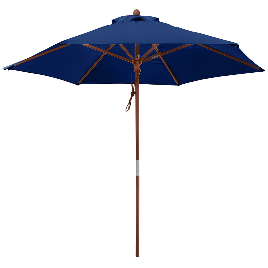 anndora Sonnenschirm rund in Navy Blau mit UV-Schutz und Winddach, Durchmesser: 250 cm - Bild 1