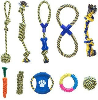 nobleza Hundespielzeug-Set, 10-teiliges Set, Baumwollseile - Bild 1