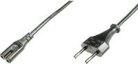 Digitus Kaltgeräte-Netzkabel mit Euro-Stecker und C7-Kleingeräte-Buchse, Schwarz, Länge: 1,80 m - Bild 1