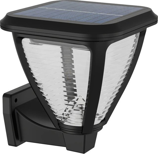 Philips Vapora Solar LED Außenwandleuchte in Schwarz mit Warmweißem Licht und Dämmerungssensor - Bild 1