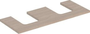 Geberit Waschtisch-Platte One in Eiche/Mela Holz, braun, B/T/H: 120 x 47 x 3 cm - Bild 1