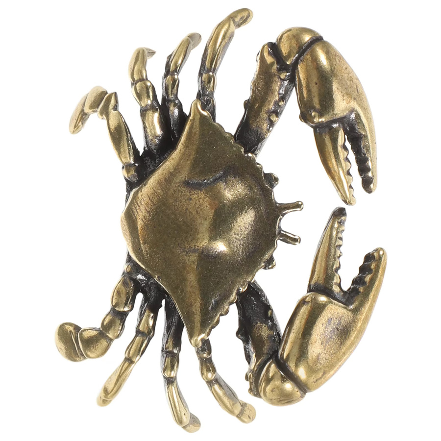 Messing-Schranktürgriff Knauf im nautischen Marine-Stil, Farbe Gold/Mehrfarbig - Bild 2