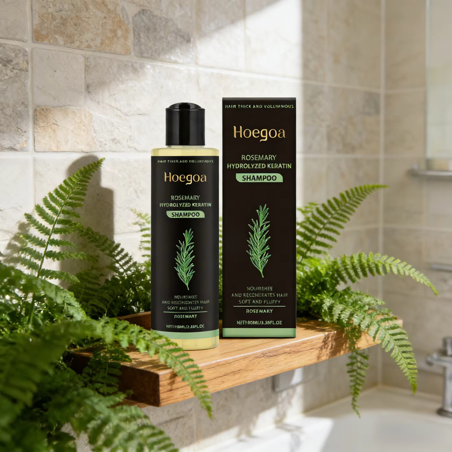 Hoegoa Rosmarin Shampoo mit Keratin, für strapaziertes Haar - Bild 2