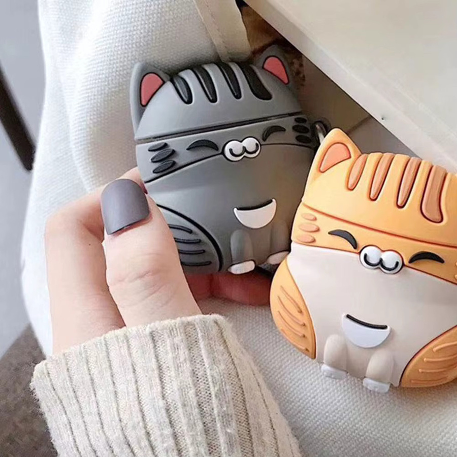 Stoßfeste Silikon Schutzhülle im Cartoon-Design für Apple AirPods Pro 1 2 3 4, Mehrfarbig - Bild 5